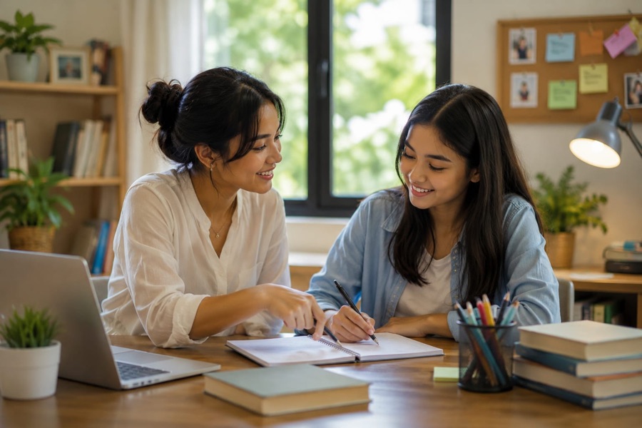 Human connection, mentor and learner in live dialogue